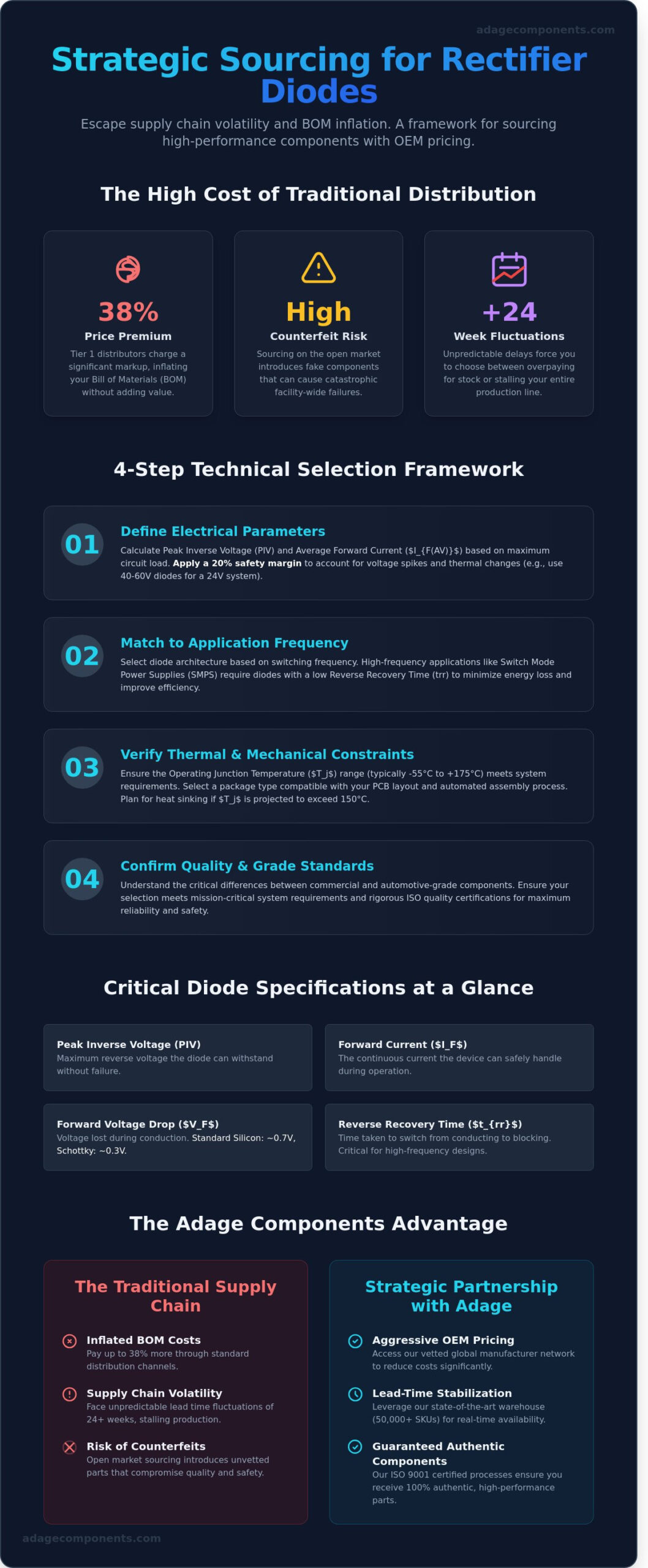 Rectifier Diodes Selection Guide: Engineering & Sourcing for OEMs (2026)