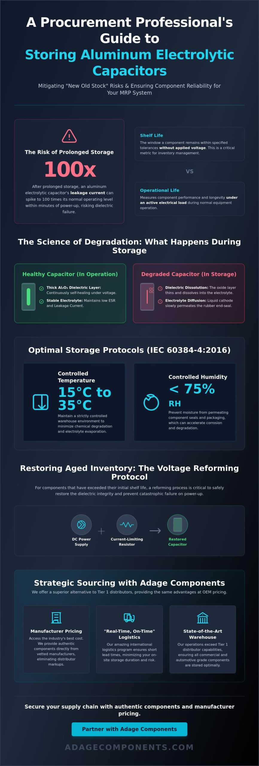 Best Practices for Storing Electrolytic Capacitors: An OEM Logistics Guide