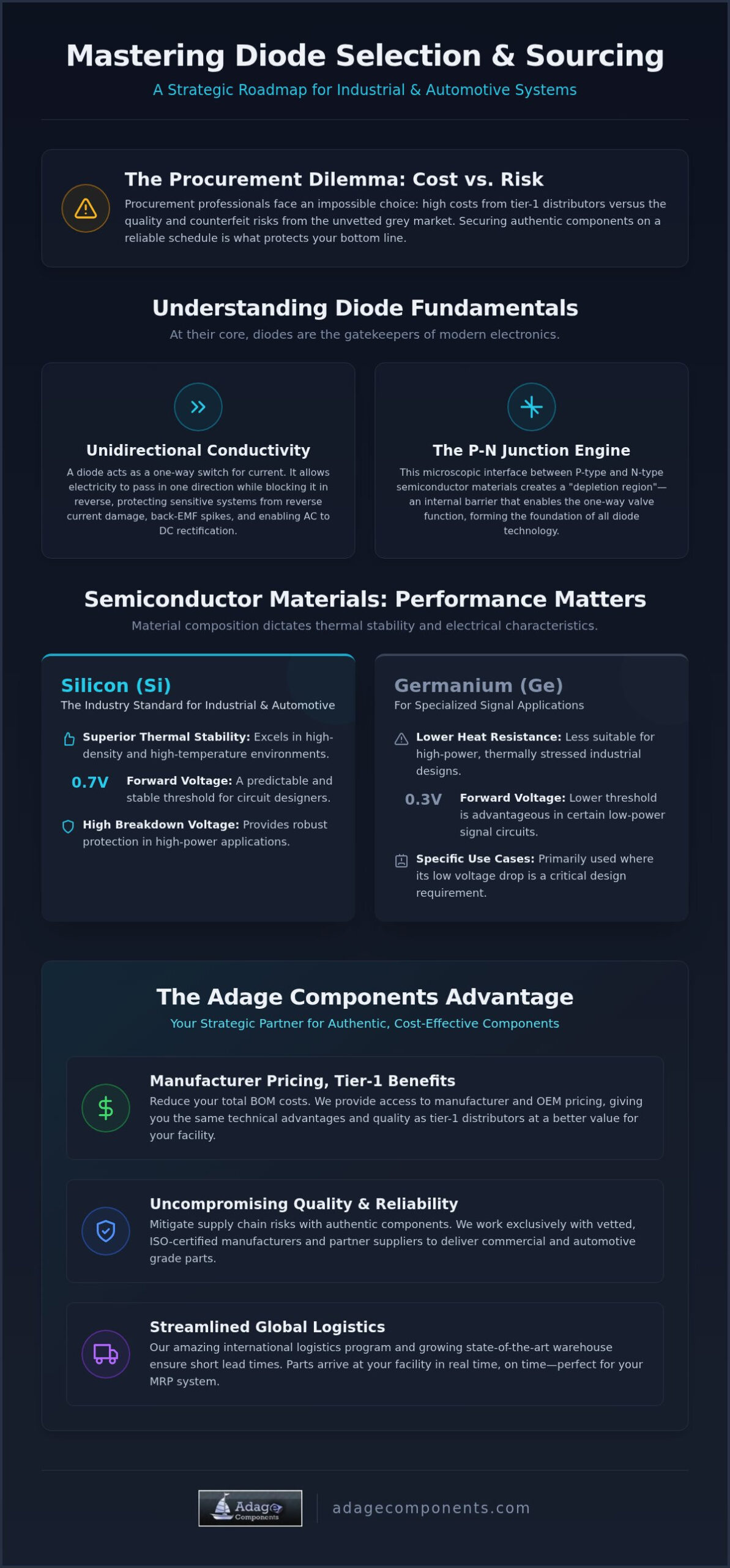 Types of Diodes: A Comprehensive Engineering and Procurement Guide (2026)
